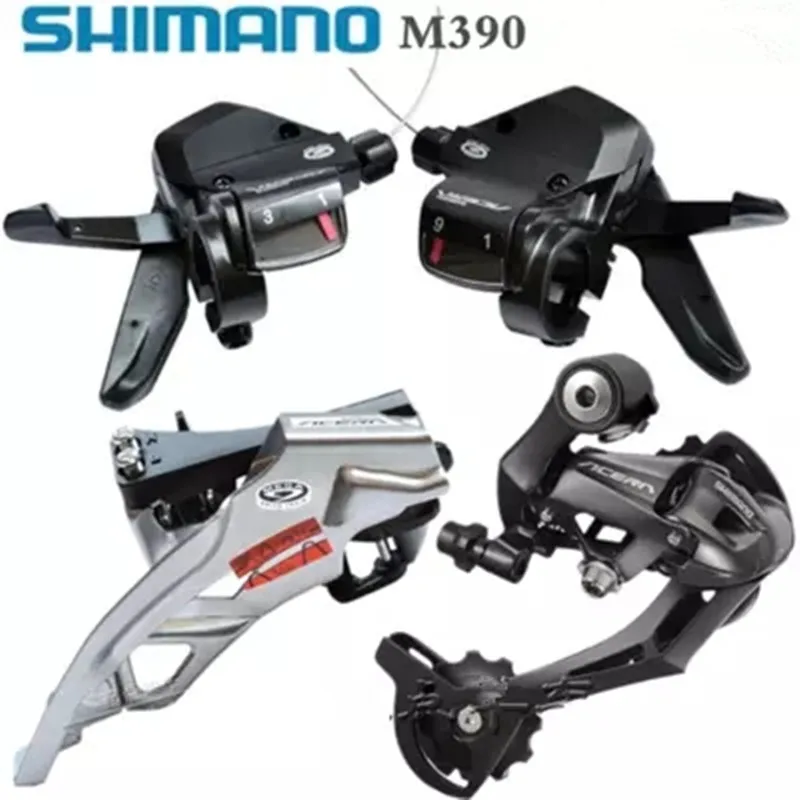 

SHIMANO ACERA M390 9S 27S Speed MTB Bicycle Groupset Kit 3 Parts with Shifter Lever & Front and Rear Derailleur Brand new origin