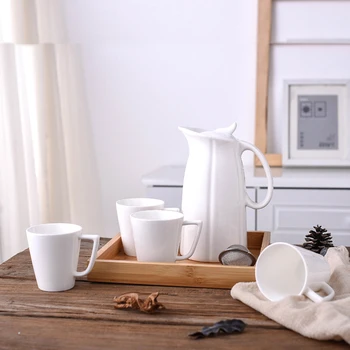 

Simple ceramic cold water bottle set Living room tea set teapot water household water set water bottle cup lo910949