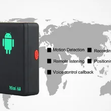 A8 Мини GSM/GPRS трекер в реальном времени GSM GPRS устройство слежения с кнопкой SOS для автомобилей Дети старшие Домашние животные Нет gps горячая распродажа