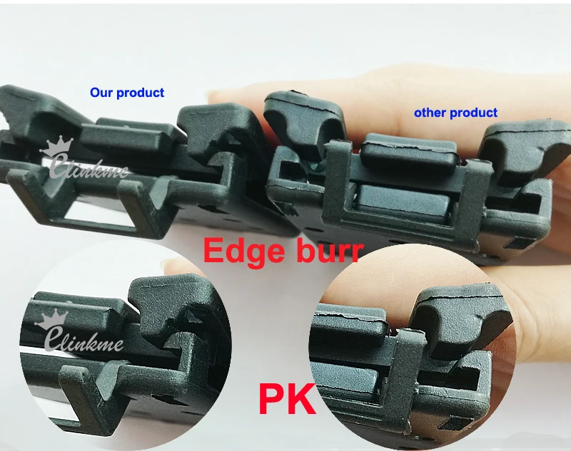 5pcs/ lot Excellence quality 76mm*52mm*16mm Black Holsters Knife tools clips with screws DIY Kydex Holster