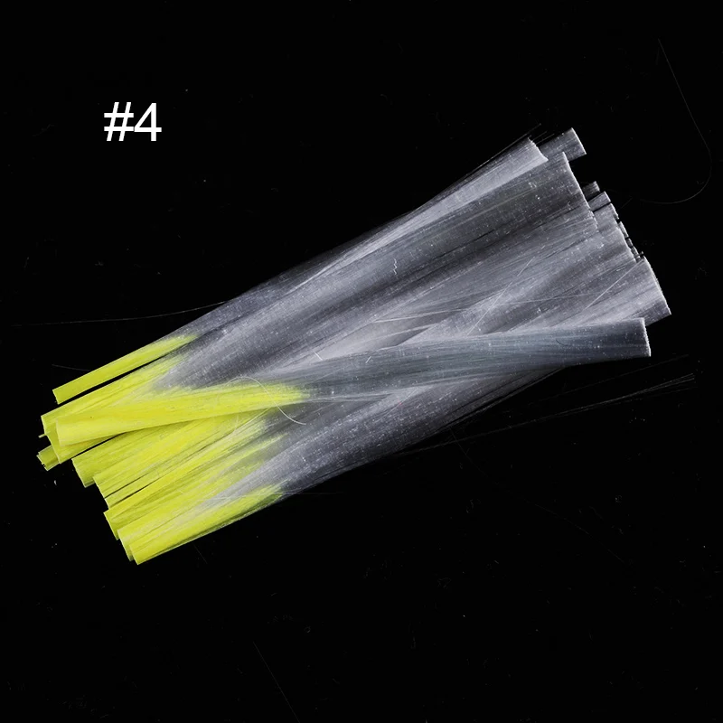 Стекловолоконная форма для наращивания ногтей, волокнистые ногти, акриловые наконечники, зажимы для маникюрных салонов, шелковые шарфы - Цвет: Yellow 5.5cm