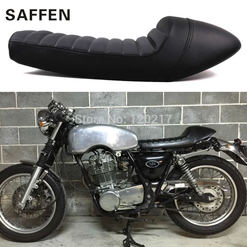 Saffen горб Cafe Racer сиденье Винтаж универсальное седло для KAWASAKI KZ Suzuki GS Yamaha SR400 Honda CG125