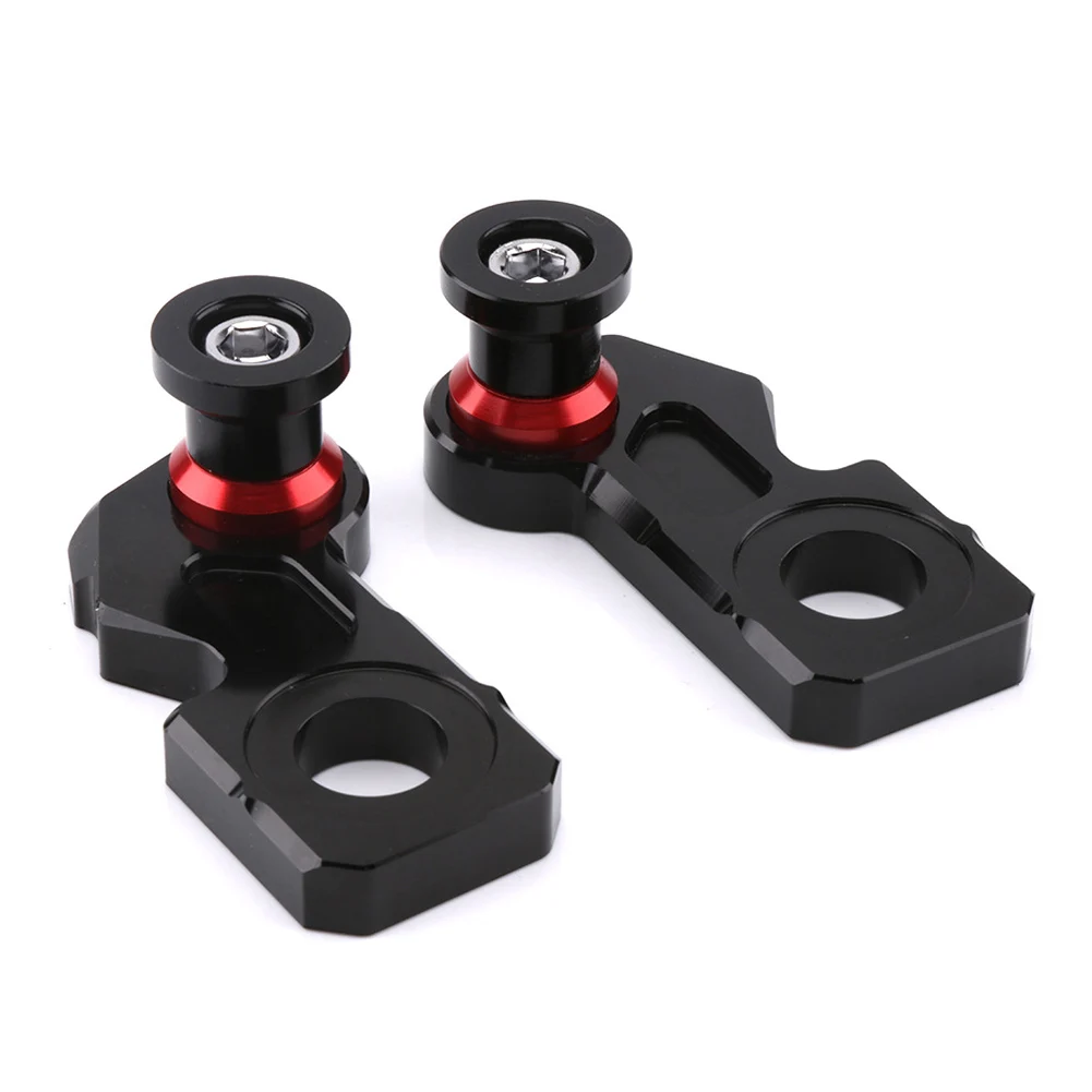 

New 1 Pair Motorcycle Chain Adjuster Block with Stand Spool Aluminum Alloy for Honda CB650F