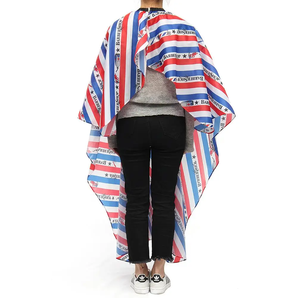 Hairdressing Cape Fashion Striped Haircut Shawl Breathable Apron Smooth Skin Friendly Hair Salon Barber Shop Cape For Adult