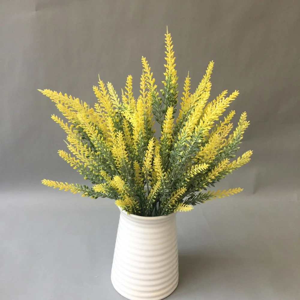 Artificial Lavender Flowers make a bountiful flower nearly natural fake plant to brighten up your home party and wedding decor  (6)
