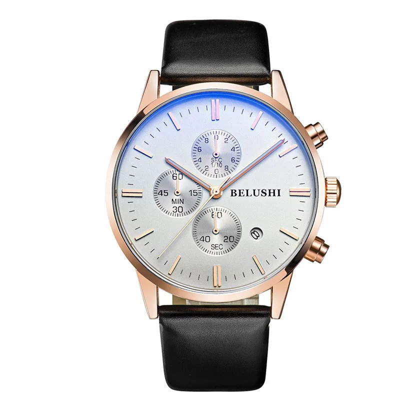 Business high-end men's sports watch quartz watch waterproof multi-function calendar watch