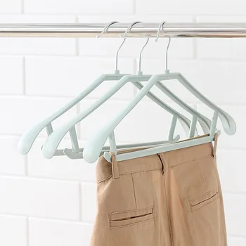 

CHOICEFUN Wide Shoulder Suit Shirt Hanger Mental Hook Plastic Adult Cloth Holder 5Pieces/Lot
