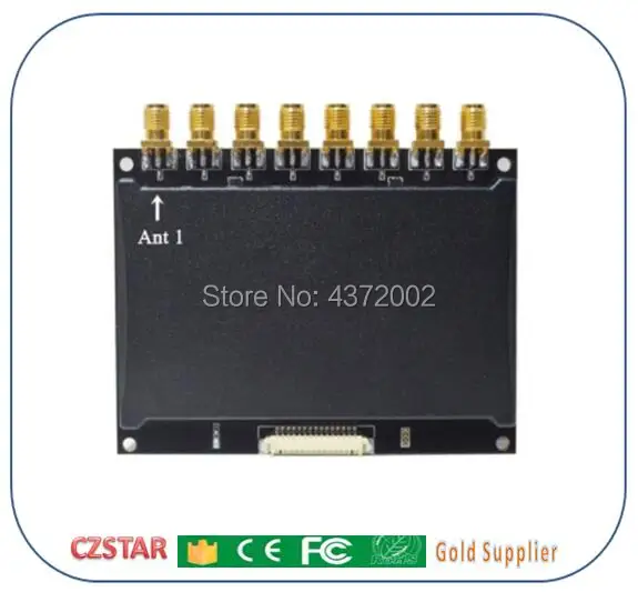 1-35M A Lungo Raggio Ecc Parcheggio Veicolo Stazione Di Pedaggio Cancello Uhf Rfid 8 Antenna Connettore Chanel Uhf Lettore Rfid Con Etichetta Parabrez