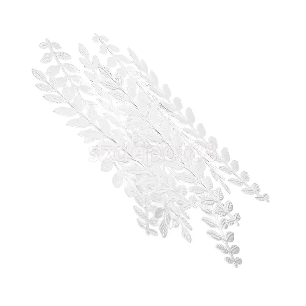 10 Pieces Metal Long Leaves Charms Pendants Findings for DIY Necklace Bracelet Earrings Wedding Hair Jewelry 120mm