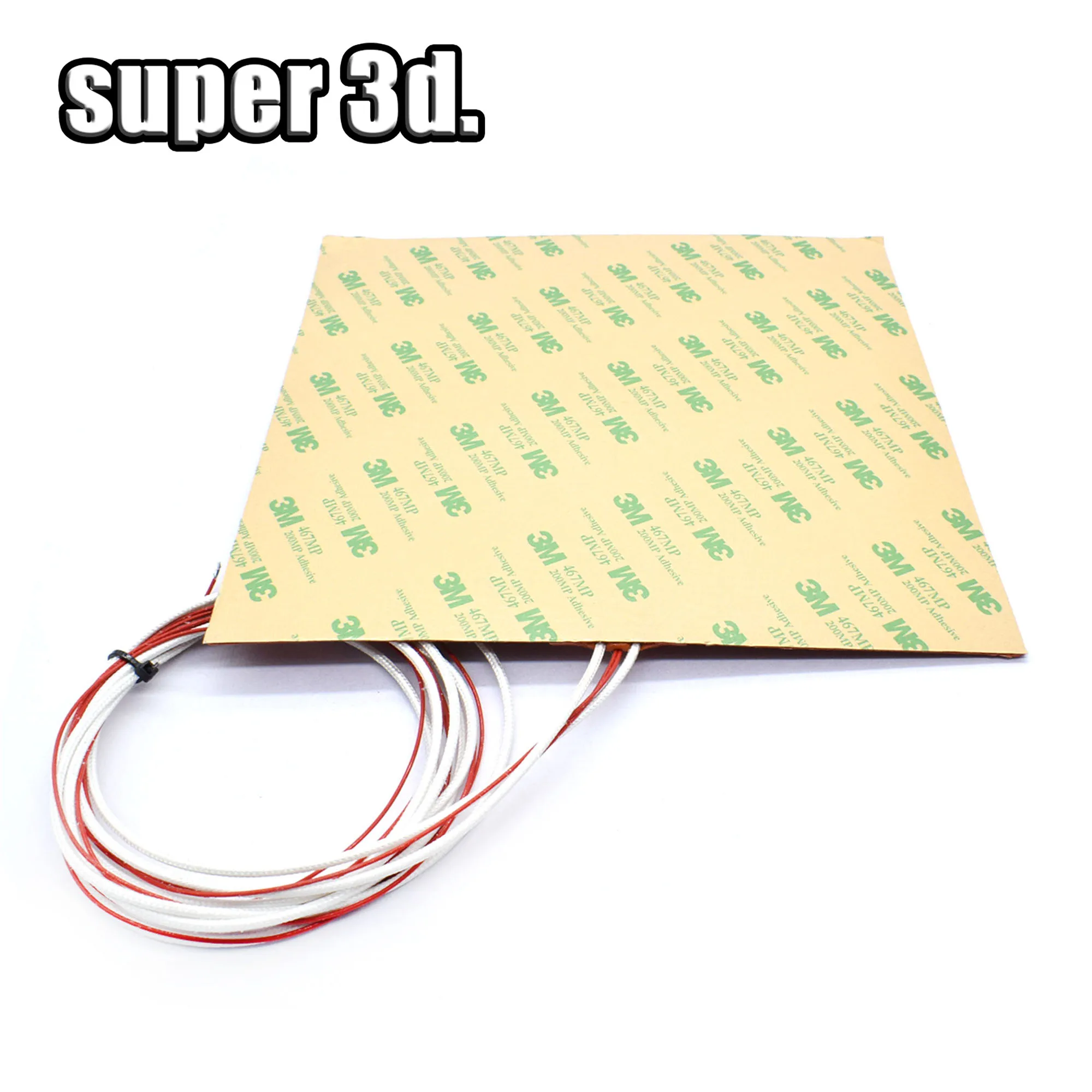 ADUCI 1pc 10x15cm 300W 220V Flexible Waterproof Silicone Heater Bed Pad for Warming Accessories Parts 
