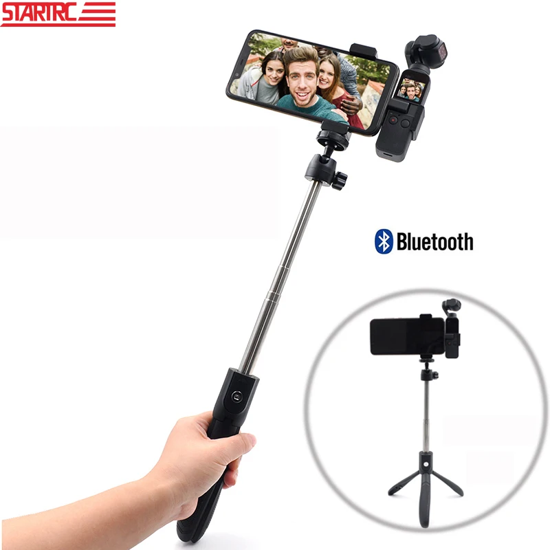 

STARTRC DJI OSMO Pocket Selfie stick Expansion Kit Stand & Metal Phone Clip Holder Tripod For Osmo Pocket Accessories Bluetooth