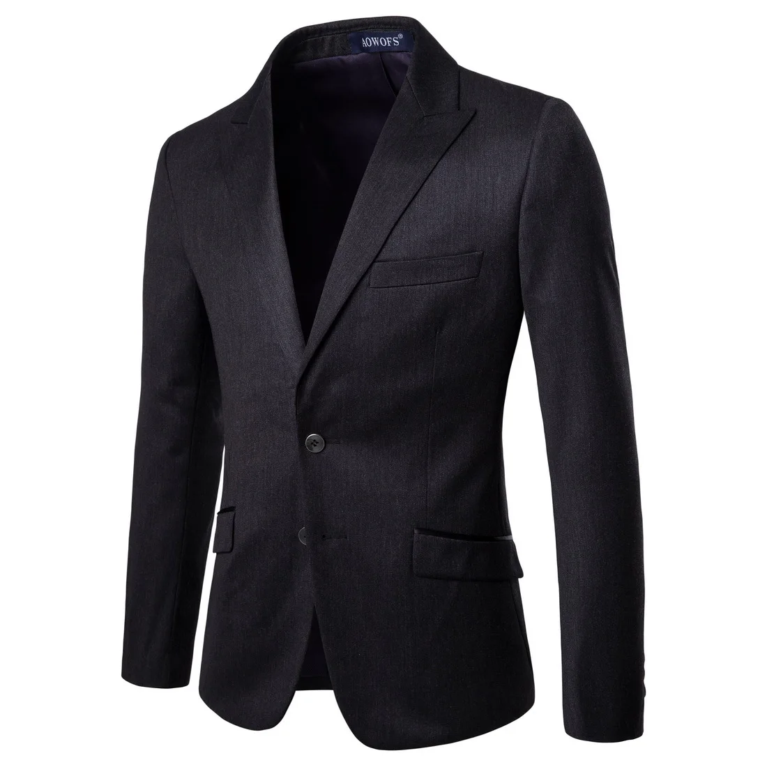 Высокое качество мужские облегающие костюмы свадебные для мужчин Formalwear черные