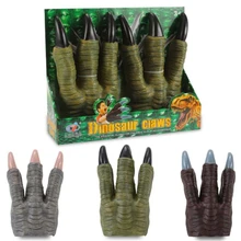 Хэллоуин Юрский Мир детские перчатки динозавра игрушки тираннозавр кукла Моделирование Мягкий коготь