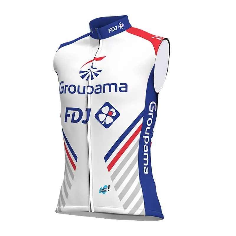 pro team groupama FDJ ветронепроницаемый жилет для велоспорта, ветронепроницаемый жилет без рукавов для велоспорта, ветронепроницаемый жилет, Быстросохнущий Ropa Ciclismo