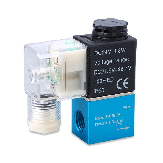 

Pneumatic Valve 2V025-08 Two-position Two-way Solenoid Valve AC220V/110V/380V Coil Control Valve Directional Valve DC24V/12V
