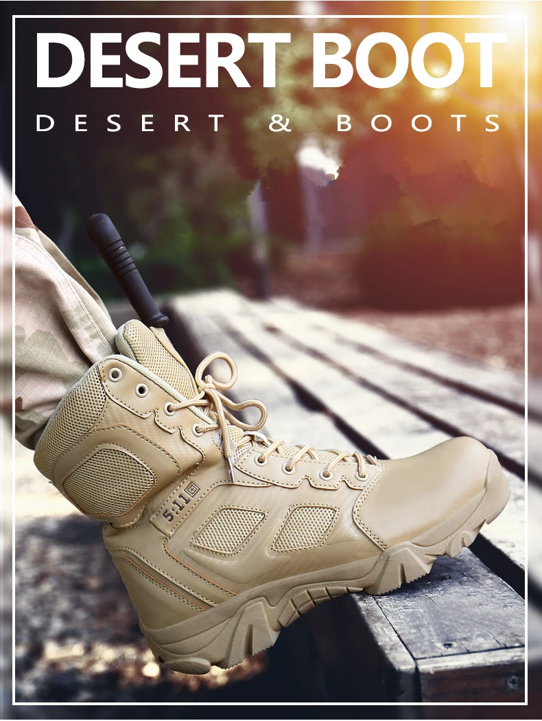 Brand Men's Boots Big Size Military boot Chukka Ankle Bot Tactical Army Male Shoes Safety Combat Mens Motocycle Boots (4)