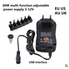 3V 4.5V 5V 6V 7.5V 9V 12V 2A/2.5A AC/DC Adapter US/EU/UK/AU Adjustable Power Adapters USB Universal Charger Switch Power Supply ► Photo 2/6