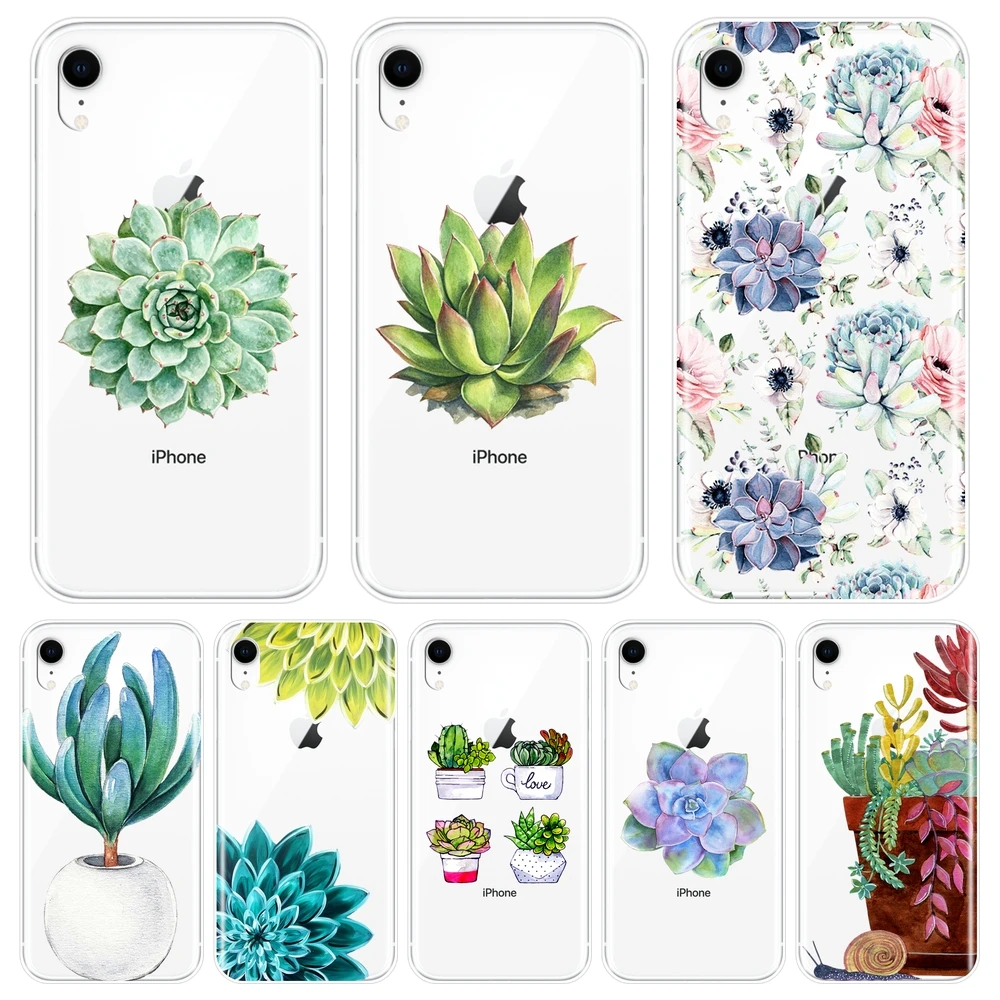 Задняя крышка для Apple iPhone X XR XS MAX 8 7 6 S мягкий силиконовый чехол телефона с цветами