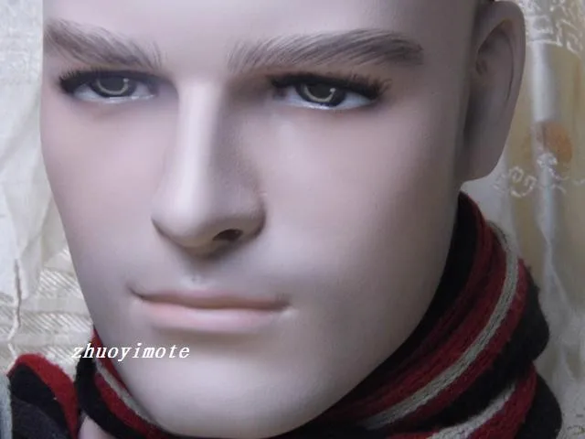 Высококачественный реалистичный манекен мужчины из стекловолокна голова для - Фото №1