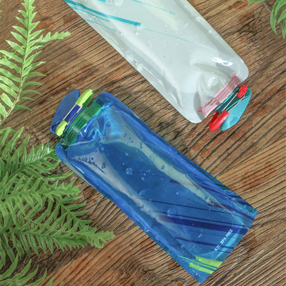 

Kitchen Bar supplies Climbing Travelling Collapsible Water Bottles Climbing Travelling Portable Drinking Foldable Water Bottles