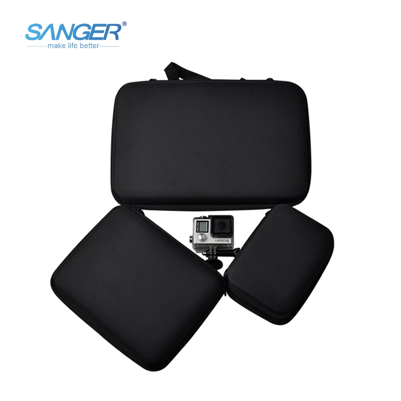 

SANGER for Gopro Accessories Large Medium Small Portable Package Bag for Xiaomi Yi Action Camera Go Pro Hero 5 4 3+ Sjcam Sj4000