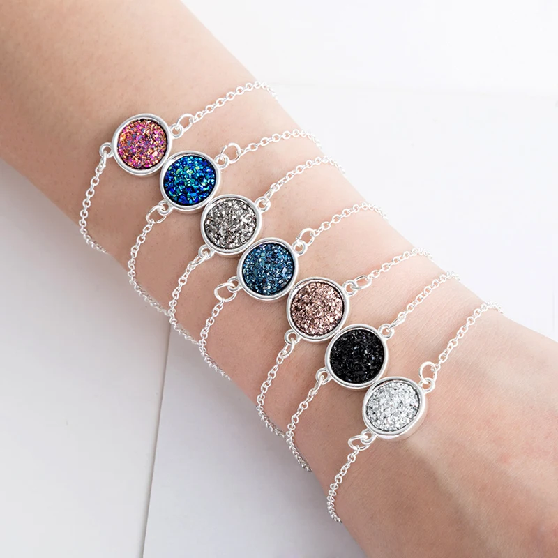 

2019 Boho Stainless Steel Bracelets & Bangles Women Charm Summer Rhinestone Bracelets Silver Bracelet Accessories pulseras mujer