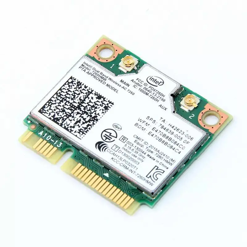 Двухдиапазонная беспроводная Wifi карта для Intel AC7260 7260HMW ac Mini PCI-E 2,4G/5 Ghz Wlan Bluetooth 4,0 Wifi карта 802,11 ac/a/b/g/n