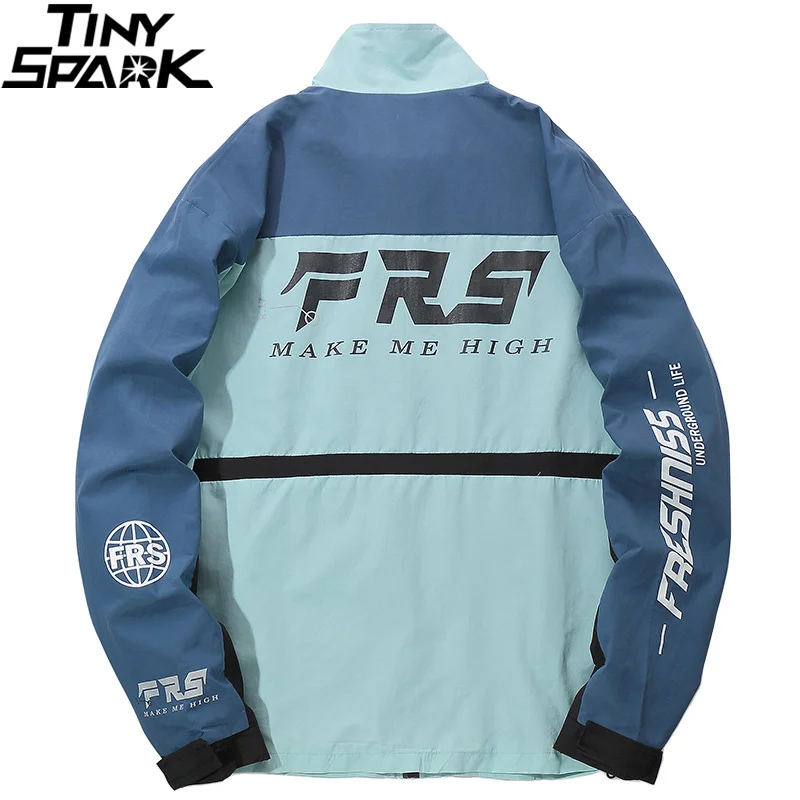 2019 Harajuku Jacket Windbreaker Color Block Men Hip Hop Streetwear Jacket Coat Vintage Casual Full Zipper Track Jackets Spring 2019 Harajuku Jacket Windbreaker Color Block Men Hip Hop Streetwear Jacket Coat Vintage Casual Full Zipper Track Jackets Spring