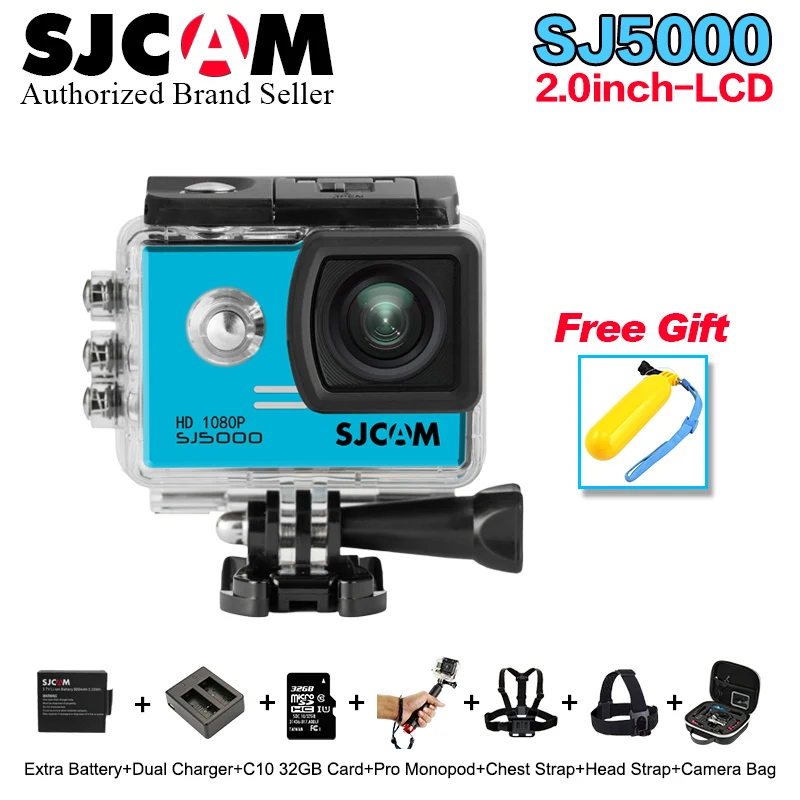

100% Original SJCAM Series SJ5000 Action Camera 1080P full HD Waterproof helmet Sport DV Camera with more cam accessories choose