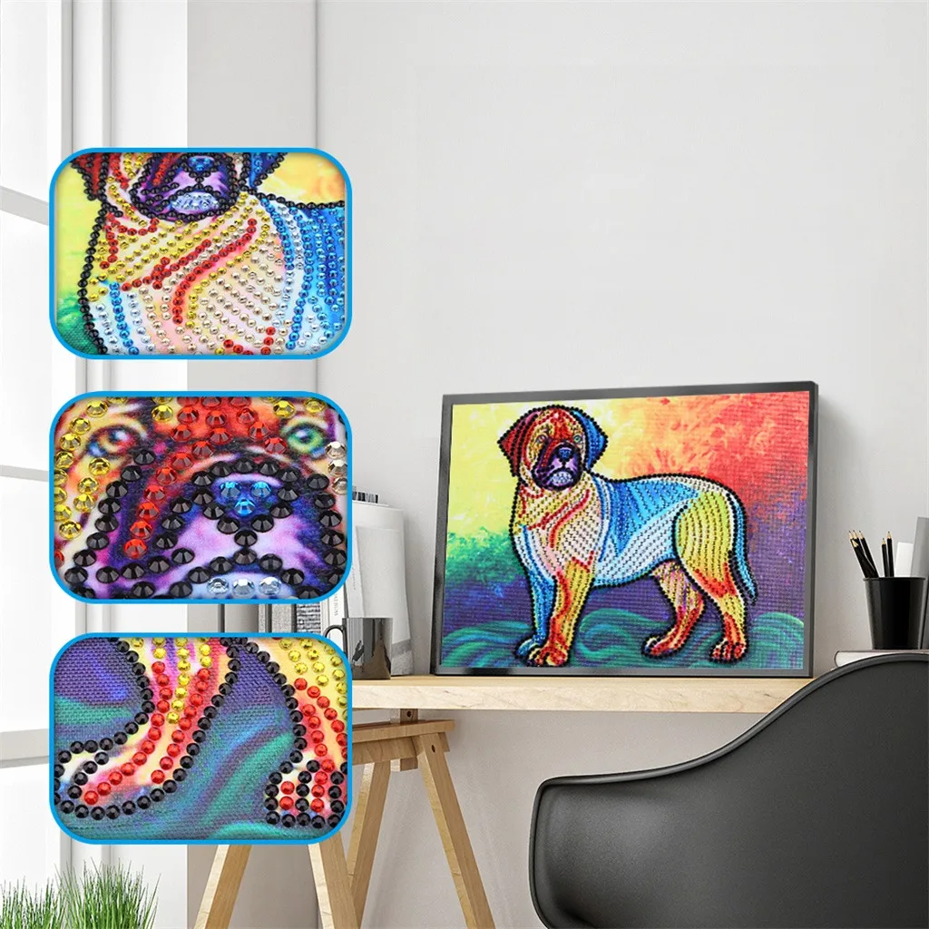 Полная дрель алмазная картина специальной формы DIY животный узор 5D наборы для