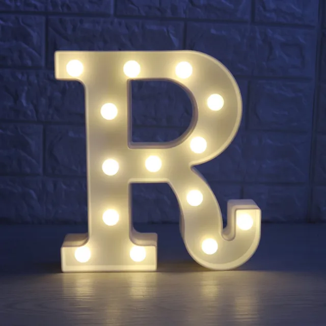 romantic 26 letters night light 3d alphabet wall lamp marquee letter marquee letter