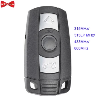 

KEYECU Smart Remote Key 3 Button 315MHz/ 433MHz/ 868MHz/ 315LP PCF7953 for BMW CAS3 3+ 1 3 5 7 Series X5 X6 Z4 (KYDZ)