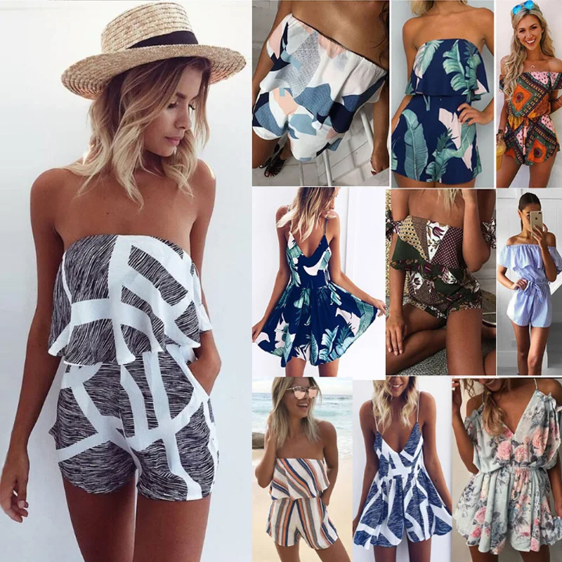 

XM Casual 2 Two Piece Set Women Plaid stripe stitching Print Summer Off the Shoulder Crop Top Shorts Zipper 2018 Women Set