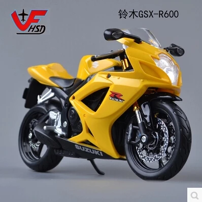 Hot sale Maisto 1 12 SUZUKI GSX R600 Alloy motor racing street car model Kids Toy
