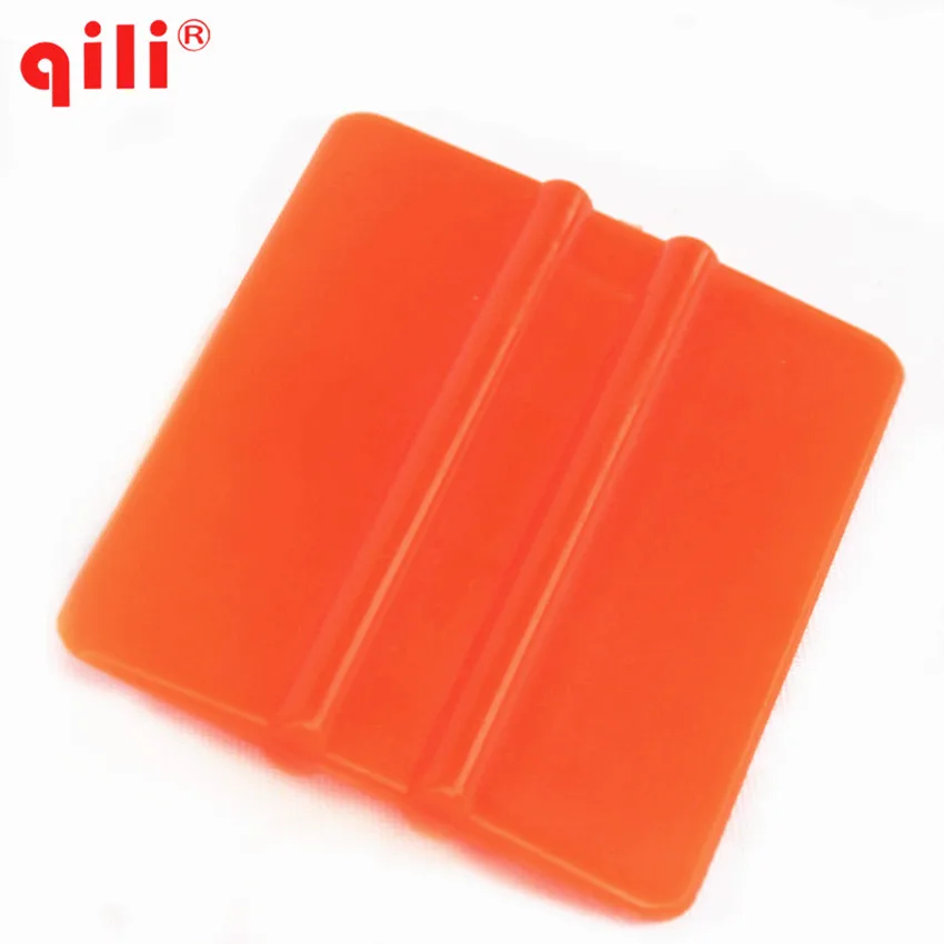 100 шт/DHL бесплатно QILI QG-08 мини окна Пластиковые Ракель стеклоочиститель Оранжевый Мини-Ракель маленький craper размер инструмента 7,5x5,5 см