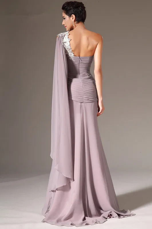 Free-Shipping-New-One-Shoulder-Appliqued-Chiffon-Evening-Dresses