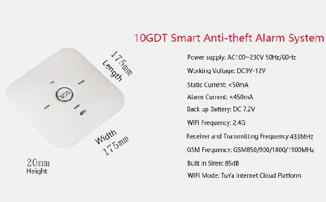 Умный wifi Tuya приложение дистанционное управление GSM домашняя охранная сигнализация комплект SOS Кнопка IP видеокамера работает с Alexa Google Home