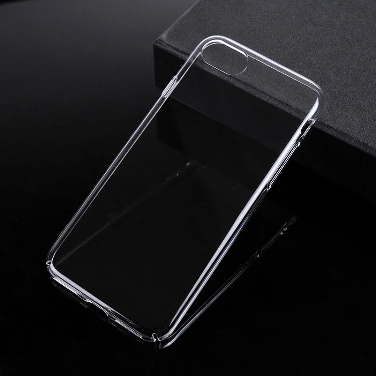 

glossy high transparent full cover PC hard case for iPhone7 clear plastic all around protective shell case for iPhone 7