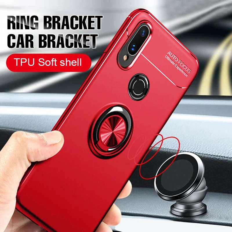 

Luxury Soft Magnetic Ring Case For Xiaomi mi 8 SE A1 A2 Phone Case Full Cover For Xiaomi A2 A1 mi8 SE Silicone Shockproof Cases