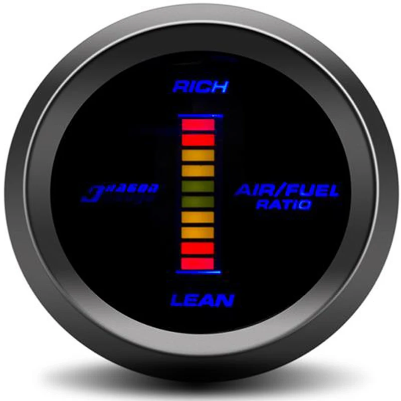 

52mm Digital Air Fuel Ratio Gauge Auto Car LED kit turbo gauge sensor auto tachometer compteur voiture racing for audi tt