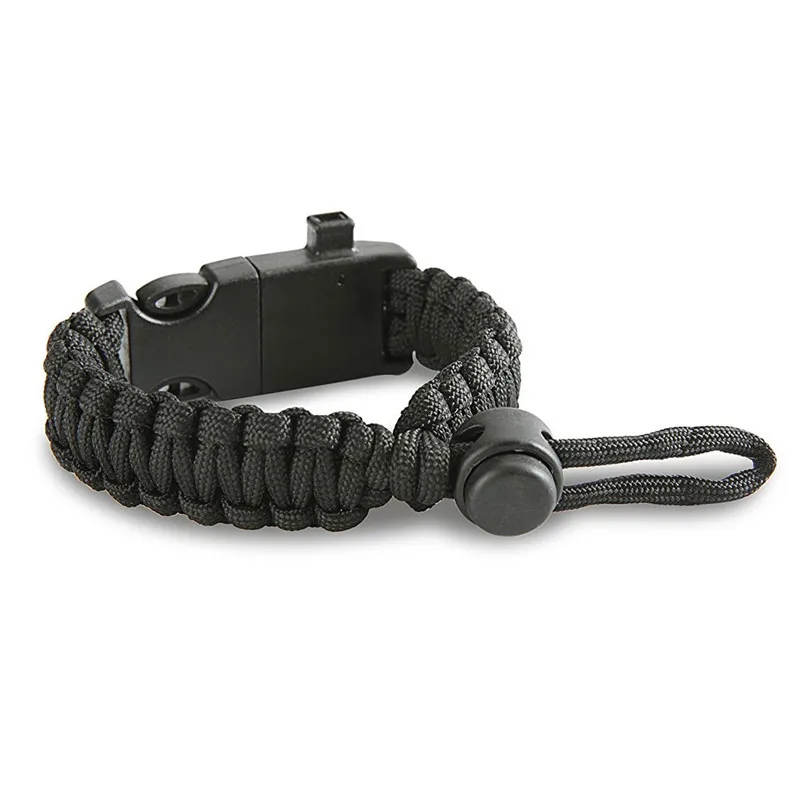1 قطع Paracord سوار الطوارئ متعددة الوظائف التخييم الحقل البقاء على قيد الحياة الهروب تكتيكات البرية البقاء على شريط للرسغ للمشي