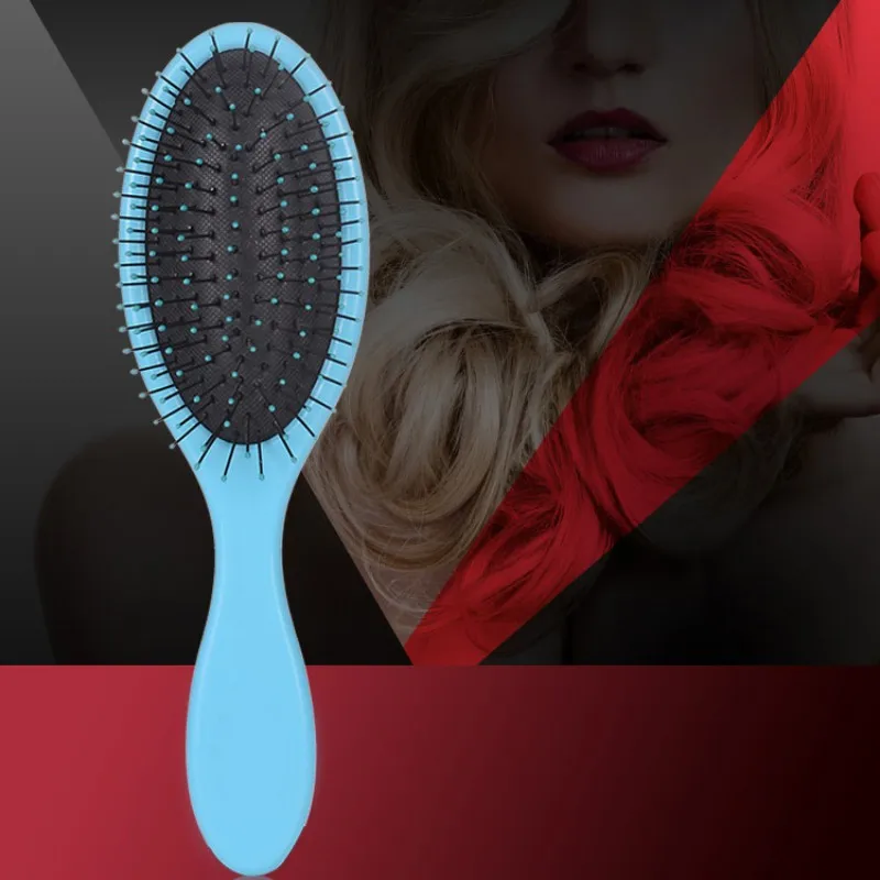 4 Colors Massage Shape Anti-knotted Hair Comb Plastic Environmentally Friendly High Temperature Hairdressing Wet | Красота и здоровье