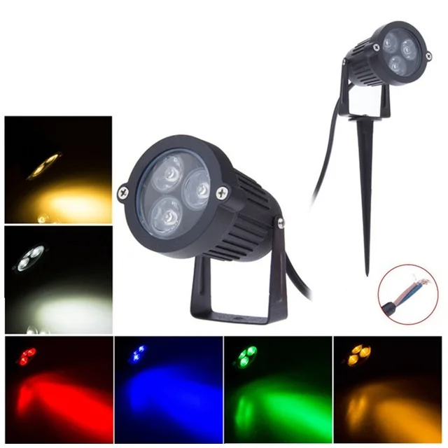 LED Lawn Lamp 110V 220V IP65 Waterproof Outdoor Lighting Green Yellow