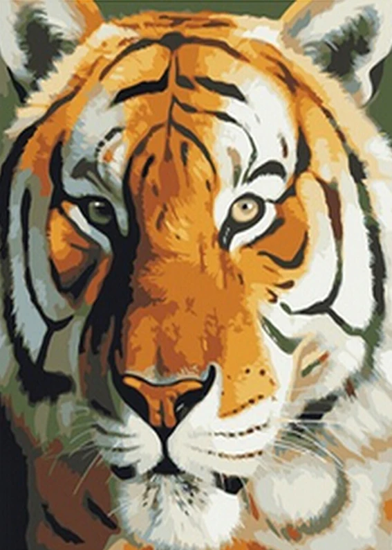 

2015 New diy Square diamond full rhinestone diamond painting tiger animals decorative house wall crafts full whole embroidery