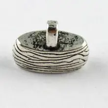 30 комплектов тибетская серебряная овальная застежка для 17x5 мм Шнур A15096