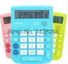 2016 Deli 1540A Voice Calculator Big button Big screen Creative 3 Colors