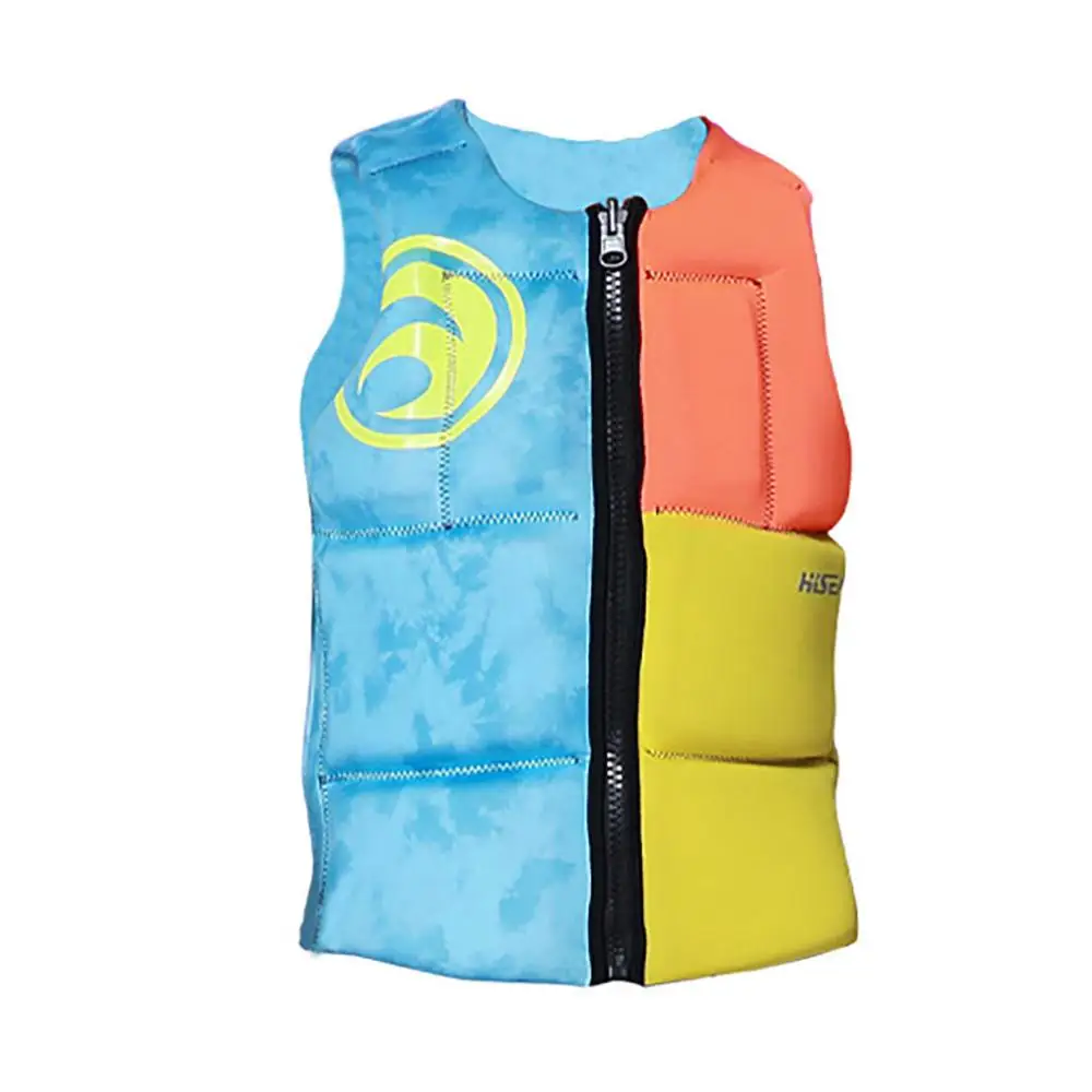 

Professional adult life vest jacket thick water floating surfing Swim snorkeling fishing racing Portable folded swimming vest f2