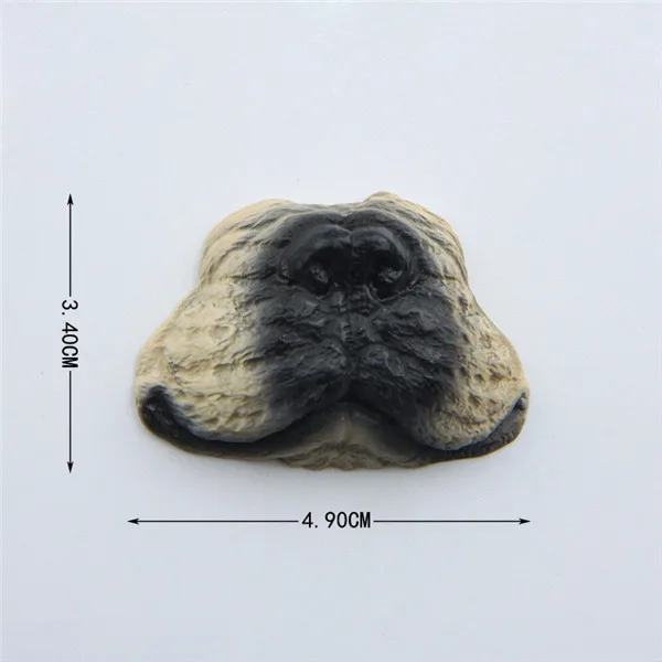 Cute Funny Pet Nose Rabbit Cat Pig Ape Bulldog Animal Fridge Magnet Figure toy - Bulldog