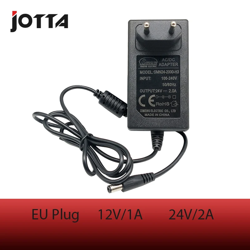 

AC 100-240V to DC 24V 2A EU Plug AC/DC Power adapter charger Power Supply Adapter for Led Strips Lights