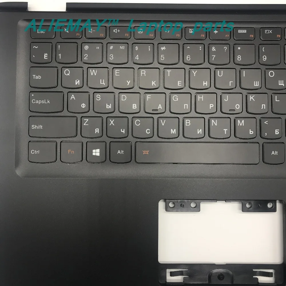 Детали для ноутбука LENOVO YOGA 2 13 черная Подставка рук с подсветкой Русская